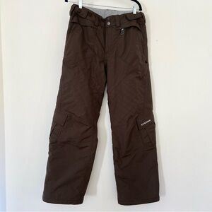Cross Snow Pants Women’s Large Brown Warm Insulated Waterproof Ski Winter Alpine